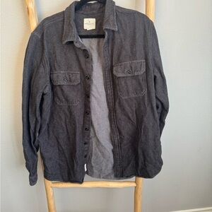 American Eagle Outfitters Dark Gray Shirt Jacket
